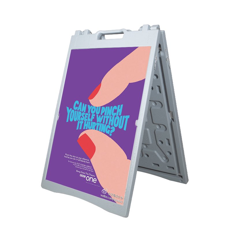 Economy Sidewalk Displays Advertising Boards Poster Stand Double-Sided Weatherproof Outdoor A Frame Signs