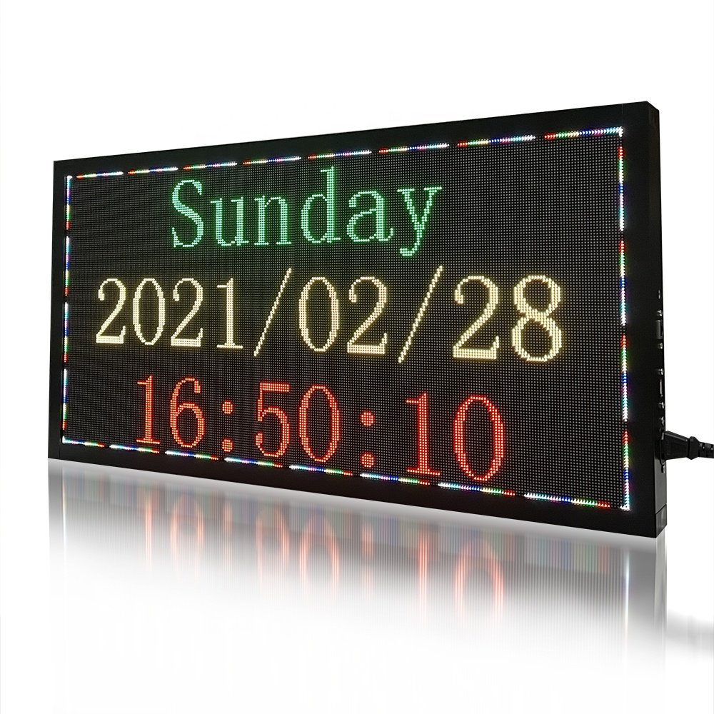 Full color programmable LED sign LED billboard indoor P2.5 32*16cm advertising sign board scrolling Message display