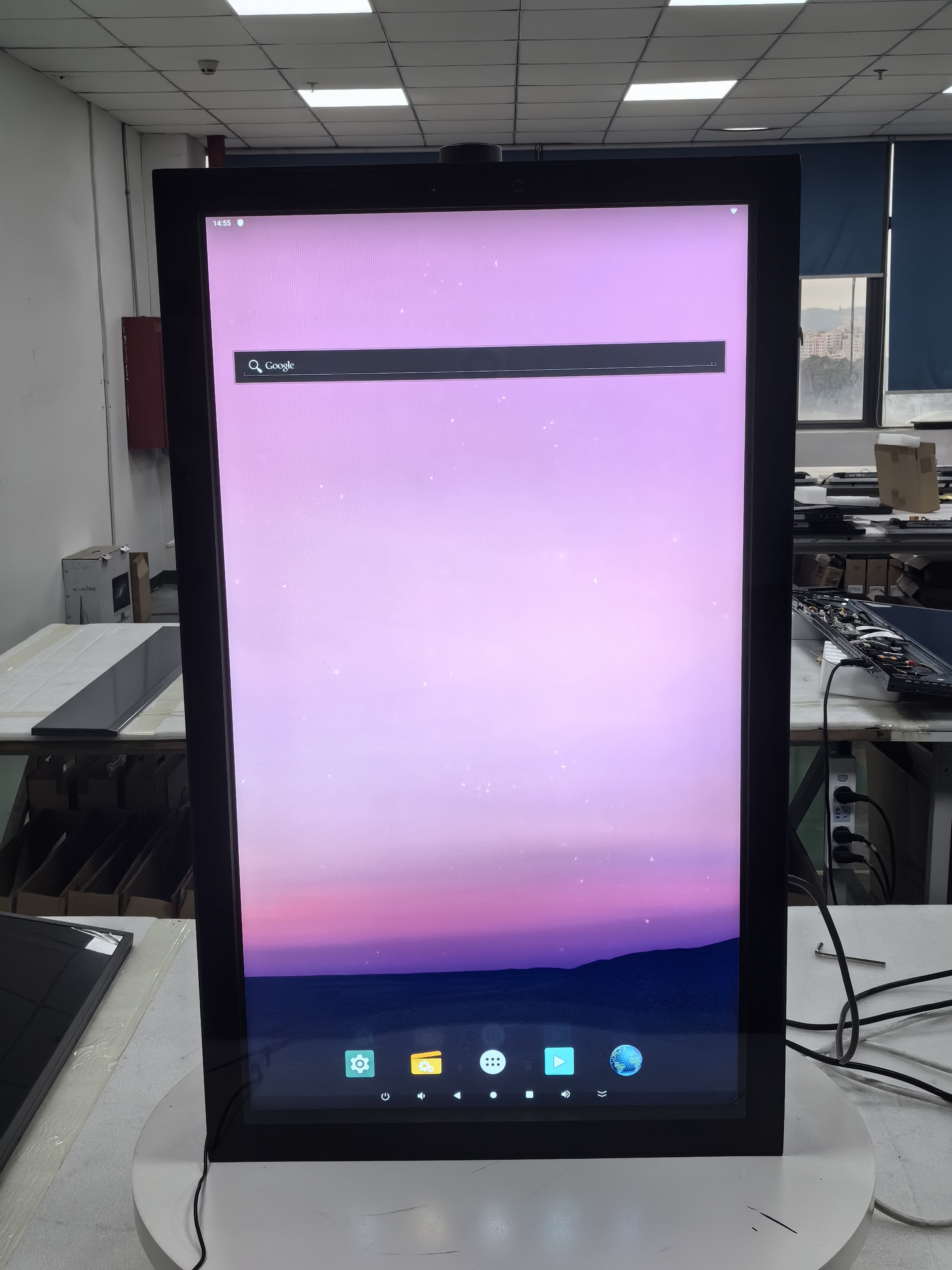 China Factory menu board display restaurant 32 inch 4K digital signage IP65 touch TV Wall mount outdoor advertising totem