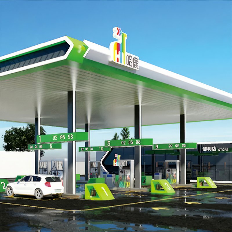Wholesale Led Gas Station Petrol Station Canopy And Gas Station Equipments With High Quality Low Price