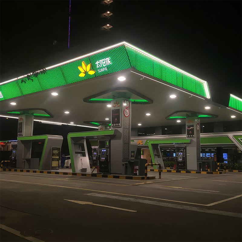 Wholesale Led Gas Station Petrol Station Canopy And Gas Station Equipments With High Quality Low Price