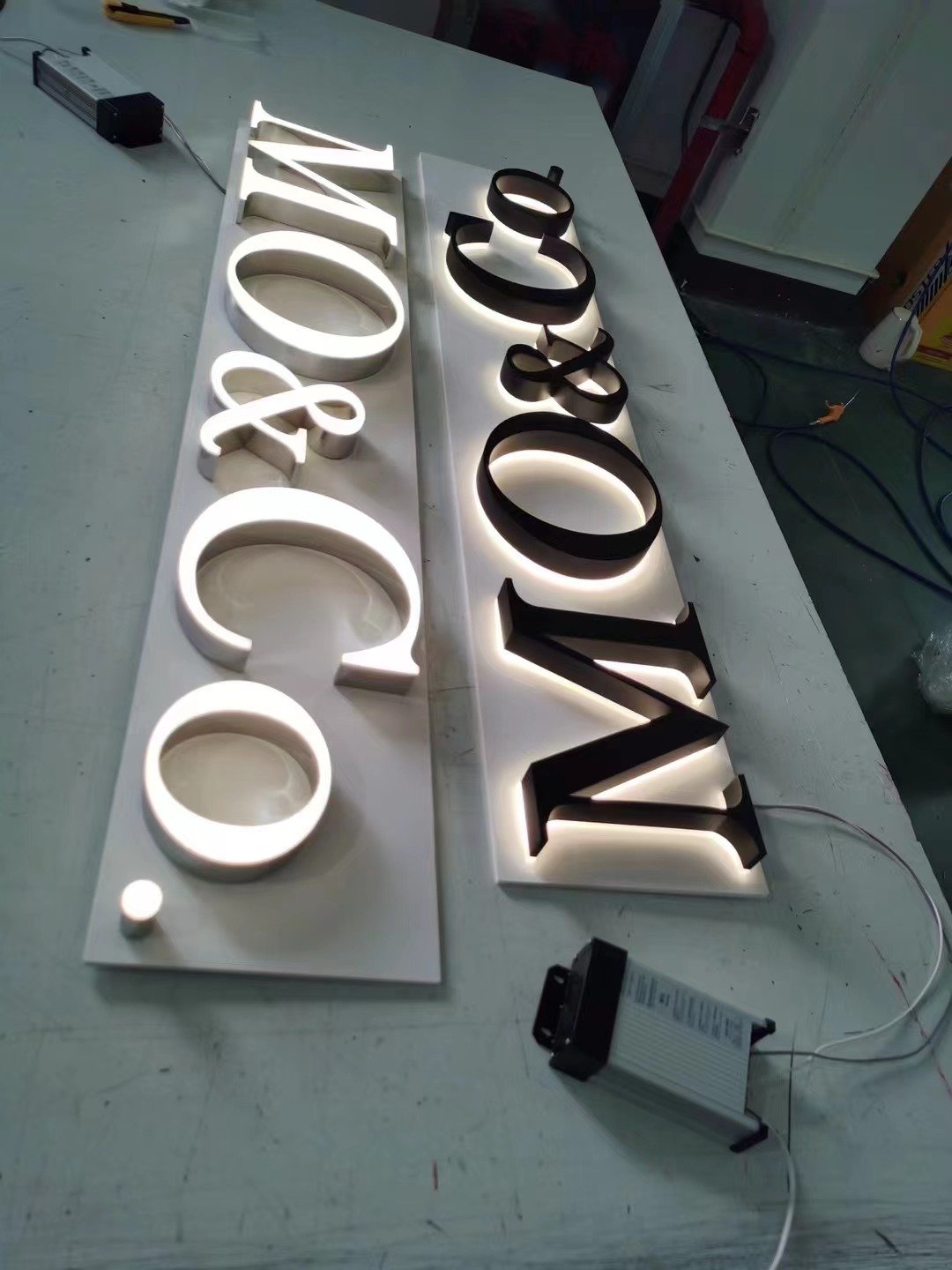 Customizable LED Signage Metal Backlit Decorative Letters and Logo LettersNeon light/Led Letter