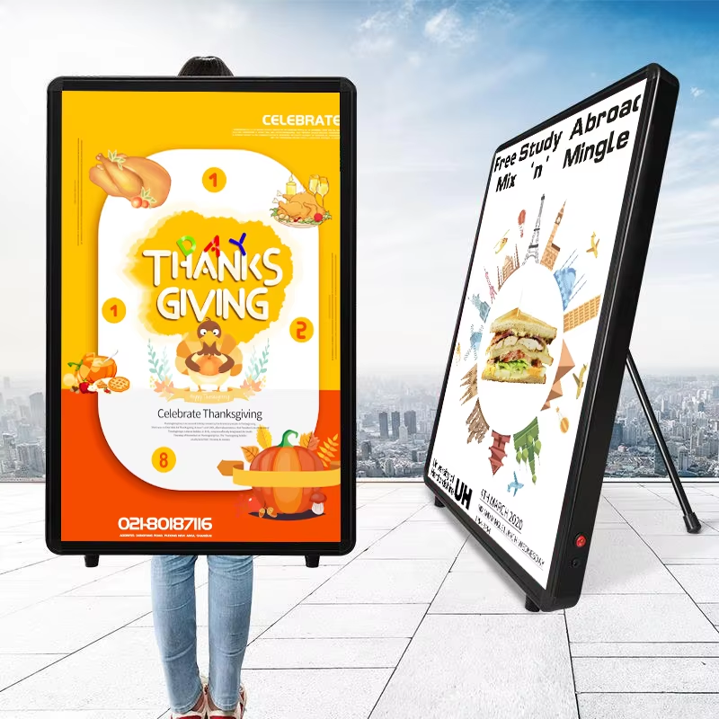 LED light box backpack light box advertising board portable signage outdoor advertising wearable display
