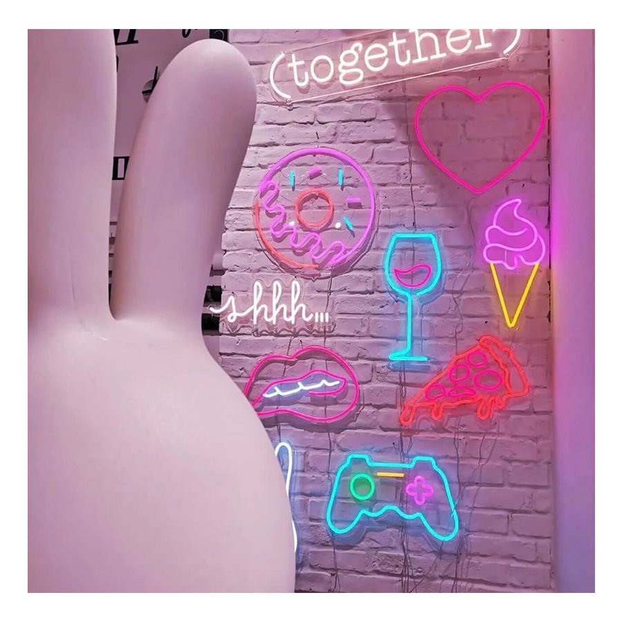 Winbo Led Neon Advertising Custom Ice Cream Creative Neon Lights For Shop Wall Decoration Light Led Neon Sign