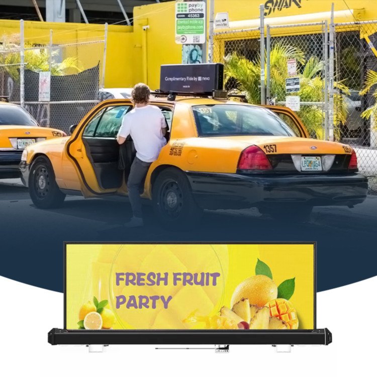 taxi led display top car roof screen taxi led display board led display board for car