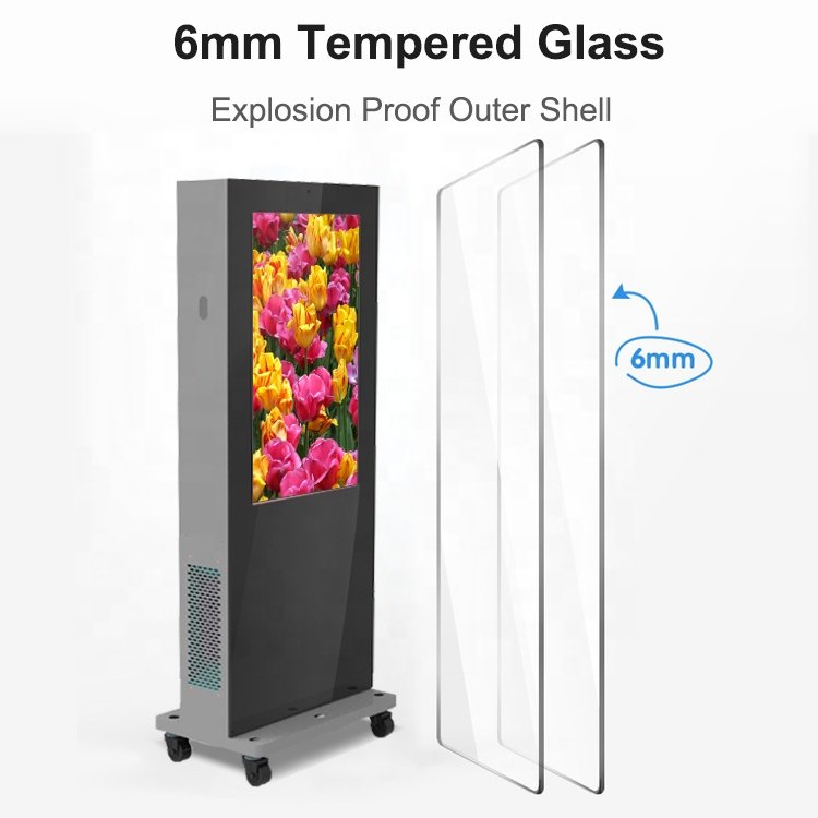 Vertical Outdoor Lcd Kiosk Monitor Screen Advertising Led Pylon Signs All One Tablets Touch In Stock Pc Android Tablet