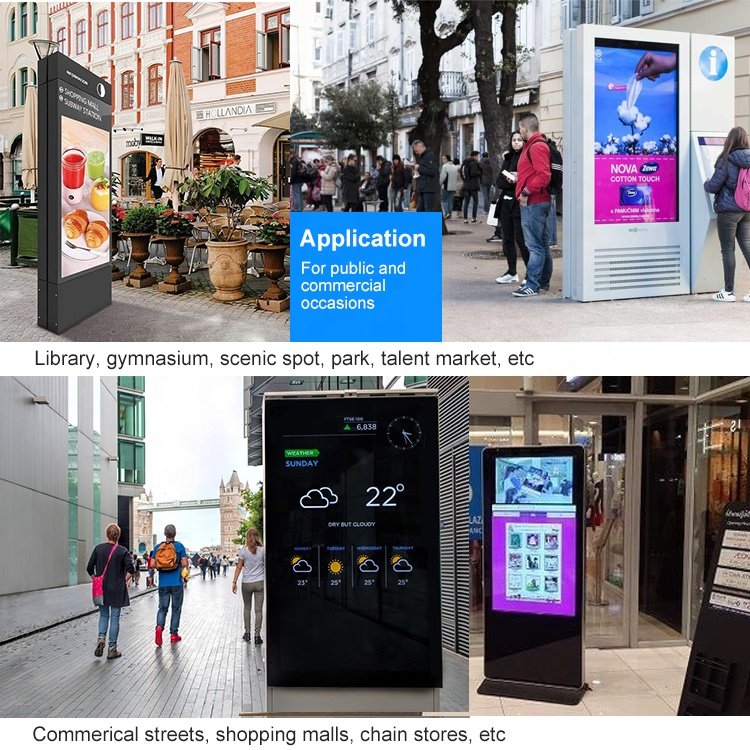 Vertical Outdoor Lcd Kiosk Monitor Screen Advertising Led Pylon Signs All One Tablets Touch In Stock Pc Android Tablet