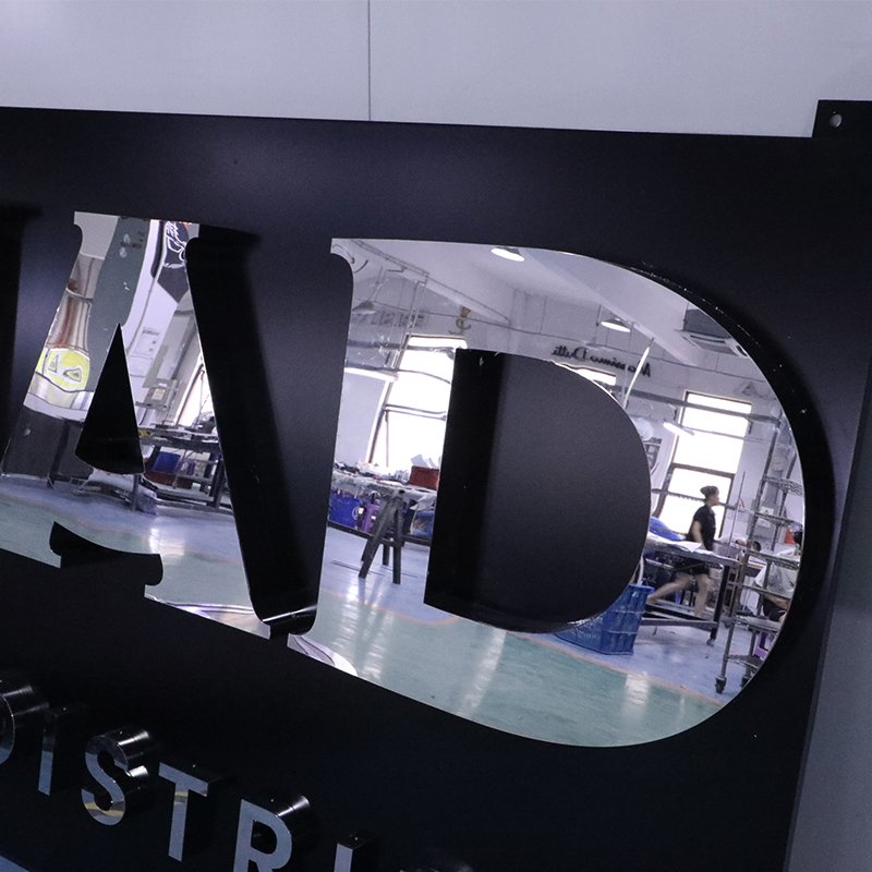 304 Fabricate Non-Luminous Alphabet Mirror Flat Cut Stainless Steel Sign for Advertising Board
