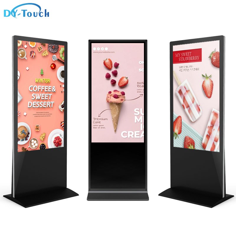 55 inch indoor screen Led Standing Video Display Advertising Board Poster Display Product