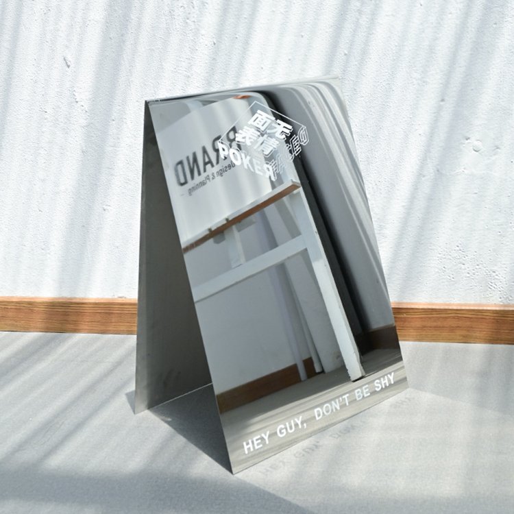 Custom A Frame Commercial Double Sided Outdoor Floor Stand Advertising