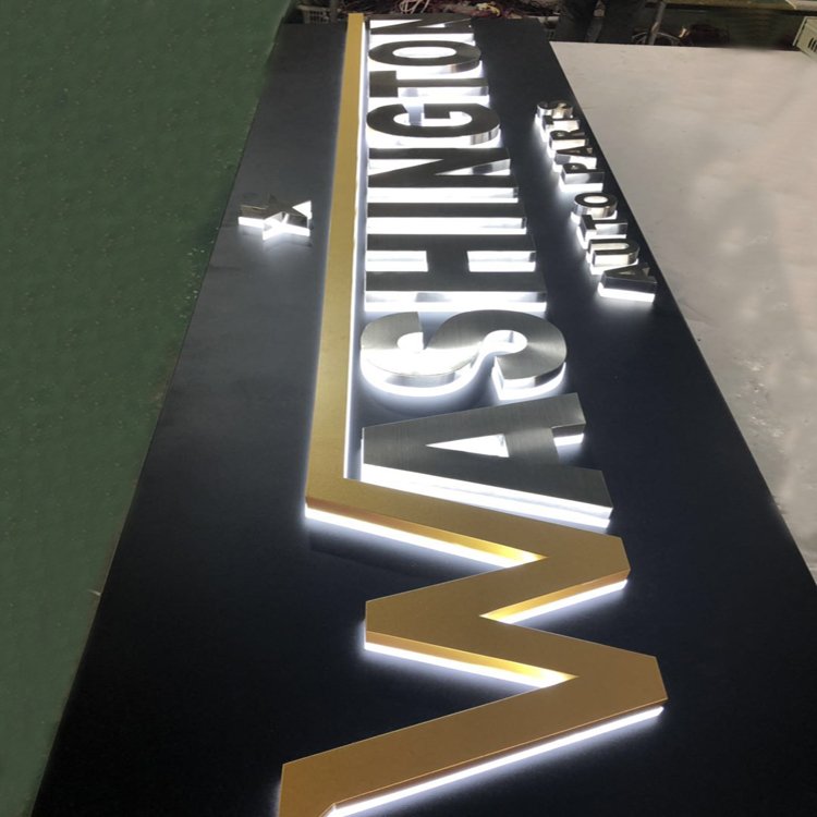Fast delivery custom led light 3d sign no MOQ custom business sign 3d letters led light letter signboard led signs for business