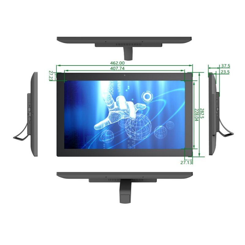 BOE 18.5 inch Desktop Advertising Player 1920*1080 LCD ad Screen Grey Color Capacitive TFT Touch Monitor 10 Muti Point Touch