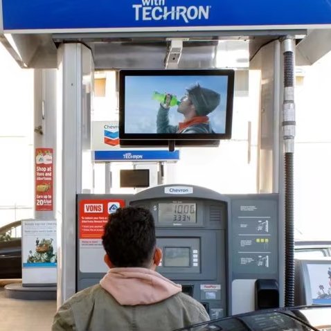 Metal Cabinet Gas Price sign board With waterproof Outdoor Led Digital Seven Segments Gas Station Gas Price Sign