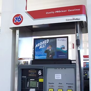 Metal Cabinet Gas Price sign board With waterproof Outdoor Led Digital Seven Segments Gas Station Gas Price Sign
