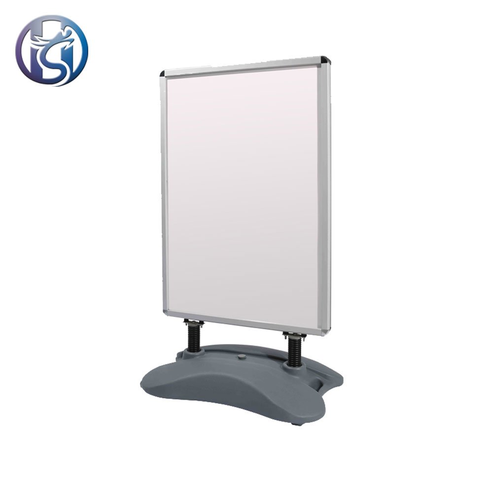 Outdoor double side aluminum water base pavement sign custom outdoor waterbase advertising sign board