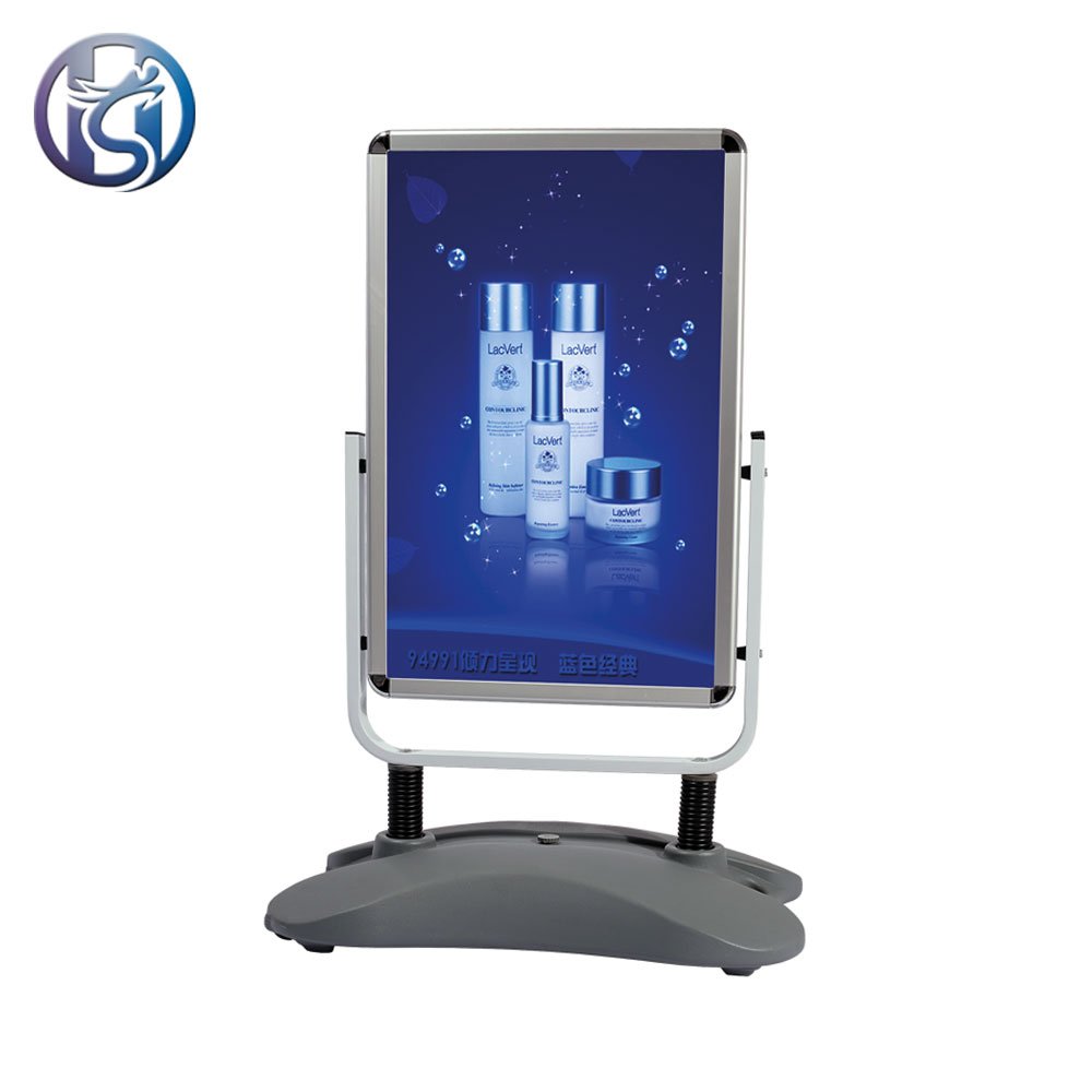Outdoor double side aluminum water base pavement sign custom outdoor waterbase advertising sign board