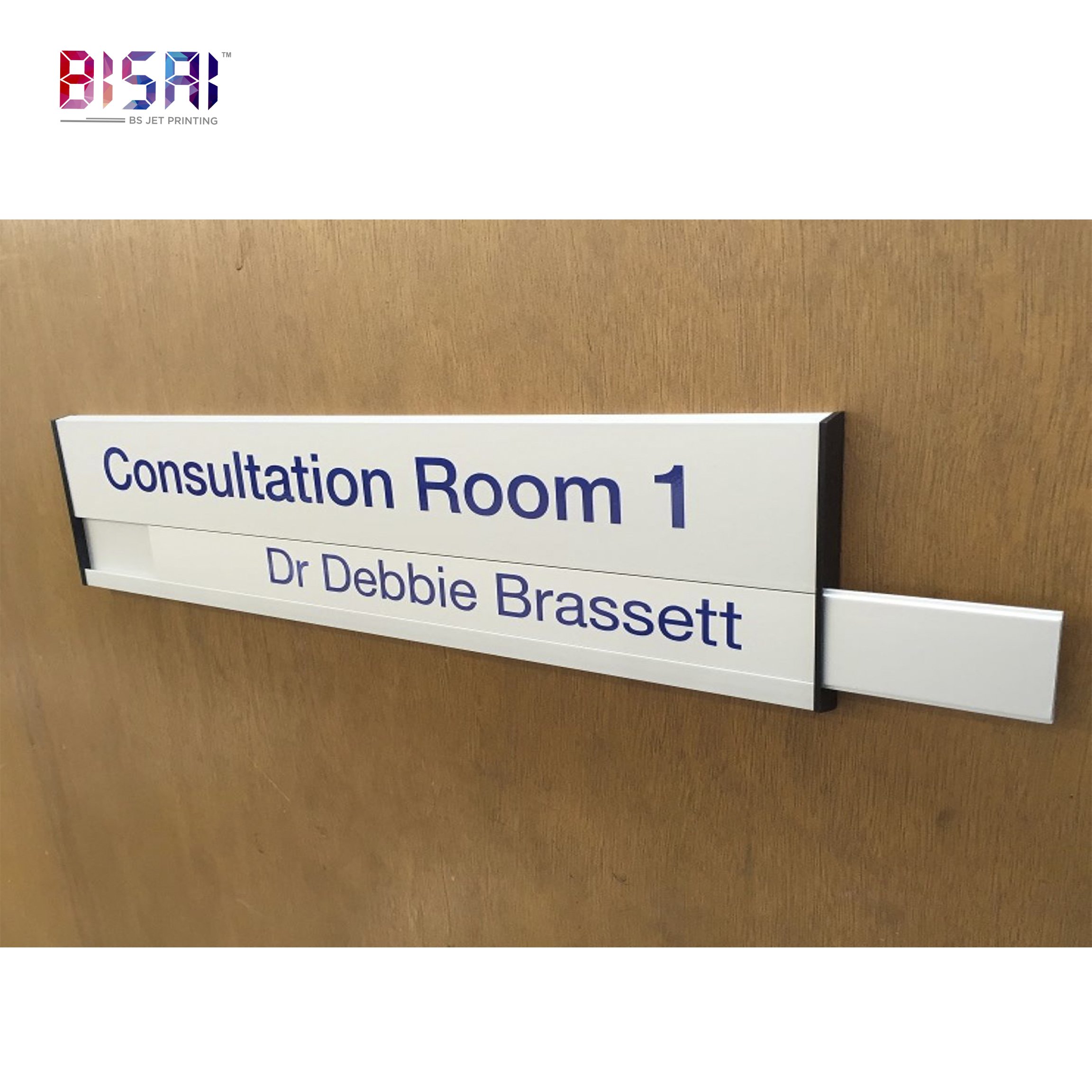 Wholesale custom promotion advertising display sublimation door sign the office sign 3x9