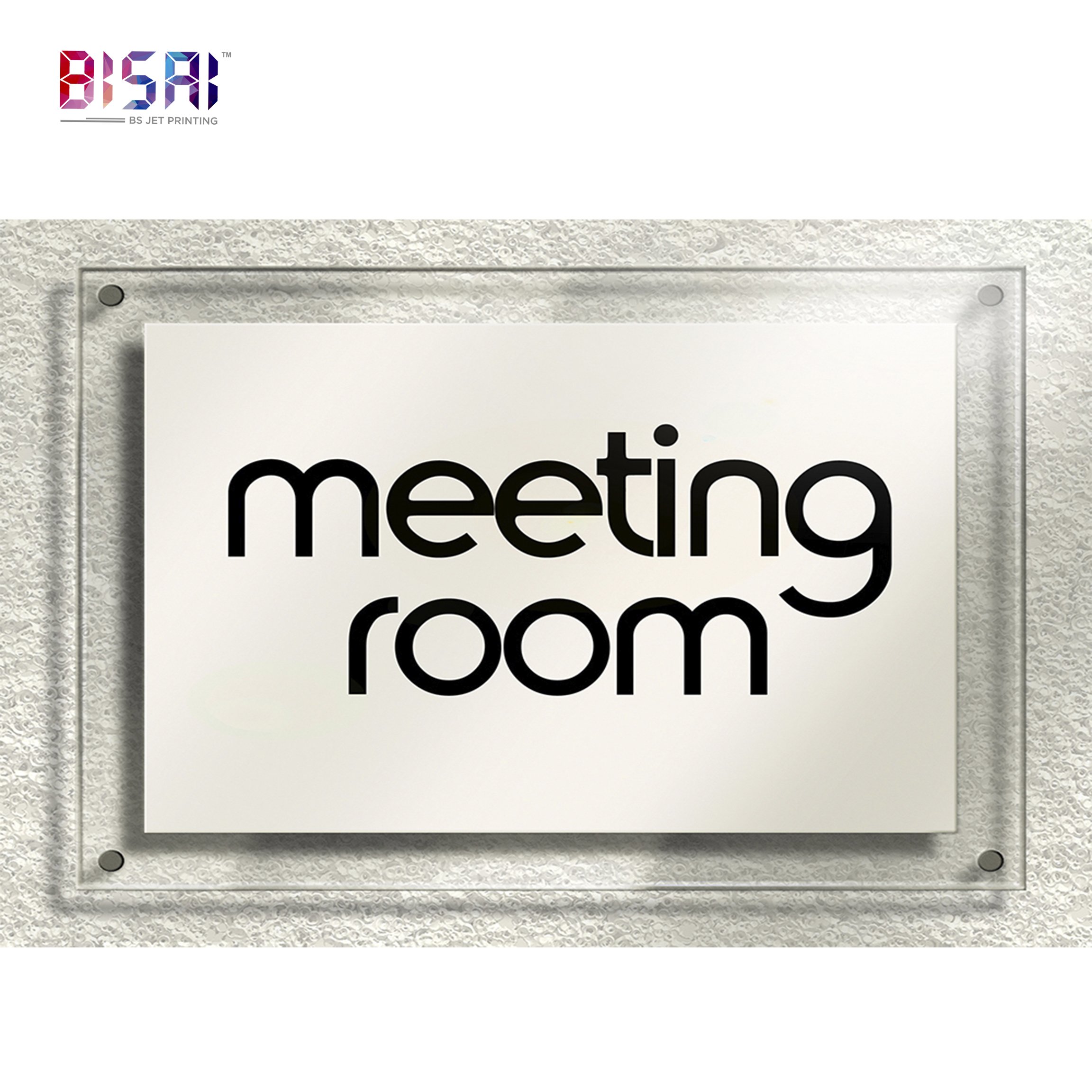 Wholesale custom promotion advertising display sublimation door sign the office sign 3x9