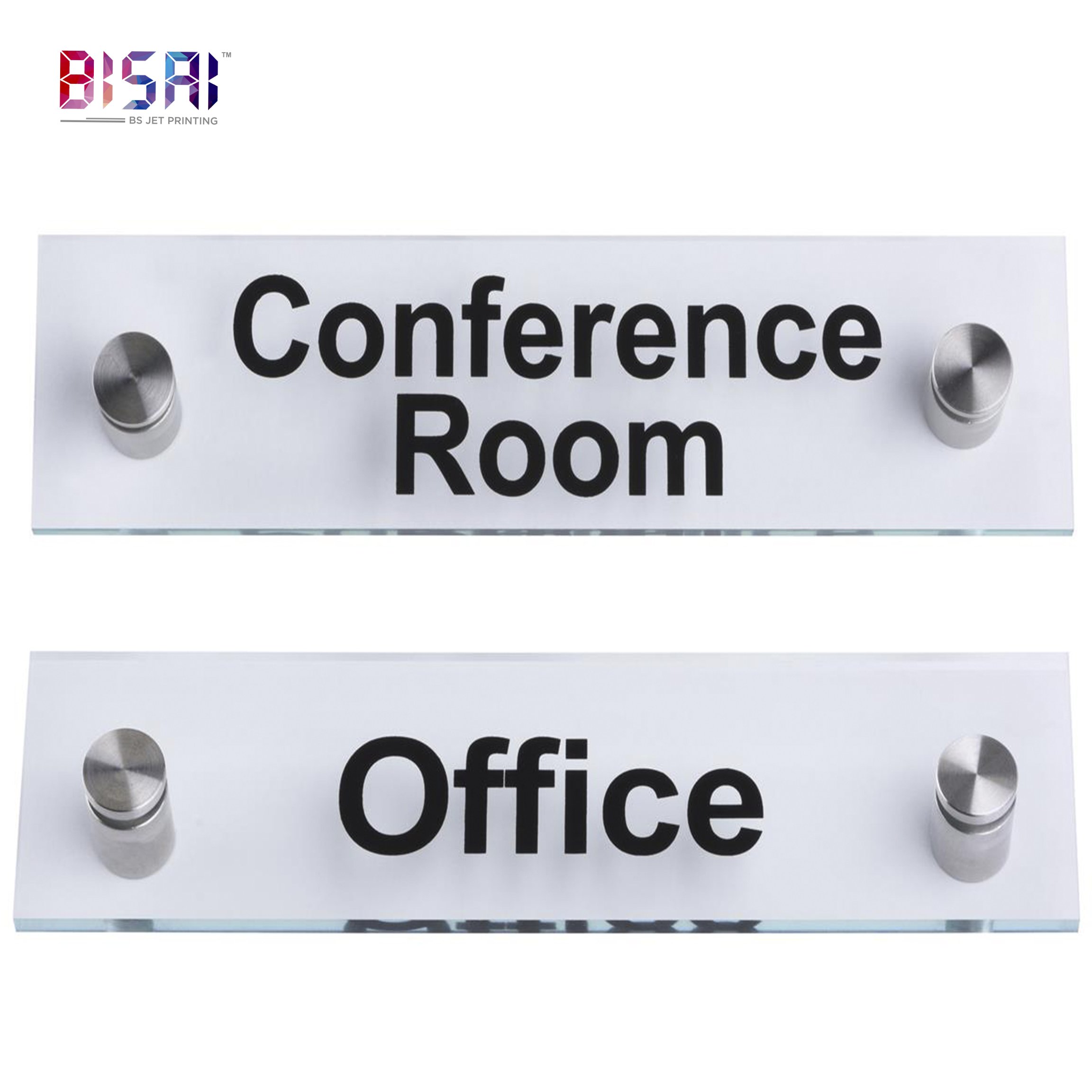 Wholesale custom promotion advertising display sublimation door sign the office sign 3x9