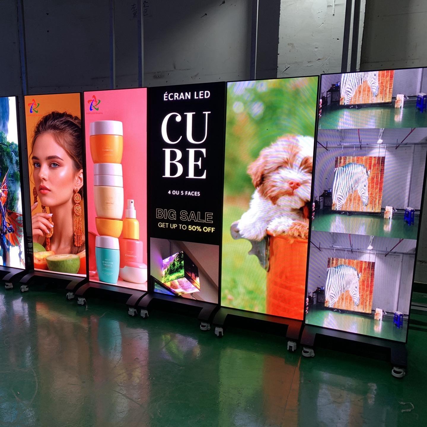 Bezel-Less 4K UHD Indoor Digital Signage Slim Design with CMS for Corporate Office Communication