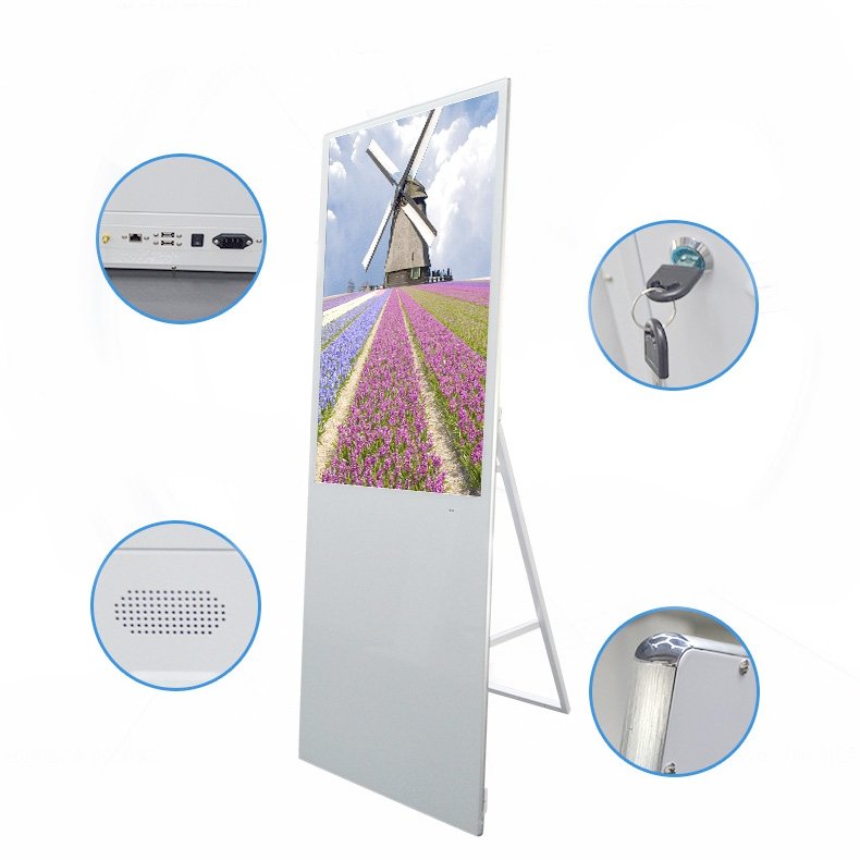 Smart Advertising Players Screen Board Digital Signage and Displays Portable Digital Poster LCD Signage Android Kiosk