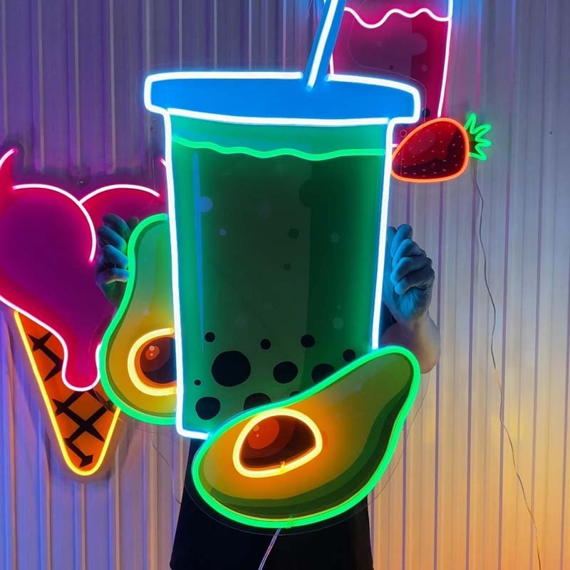 Drop Shipping Custom Logo Neon Light Wedding Sign UV Printed Custom Neon Sign Advertising Board