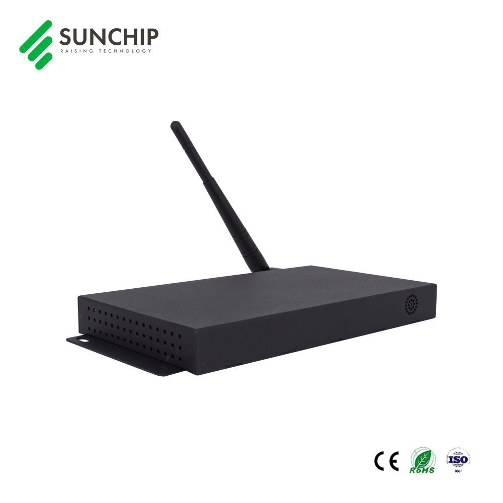 RK3399 A72 A53 Indoor advertising digital signage media player box for digital menu boards