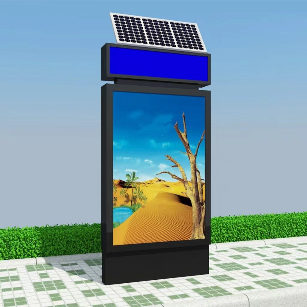 Aluminum and led light board with street bus outdoor use for exhibition advertising solar light box.