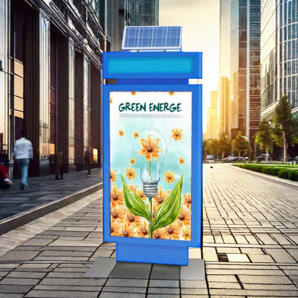 Aluminum and led light board with street bus outdoor use for exhibition advertising solar light box.