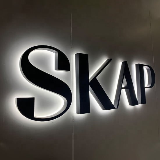 Outdoor Exterior Custom 3D Logo Office Indoor Business Wall Sign Board Interior Office Signage 3D Channel Letter Signage