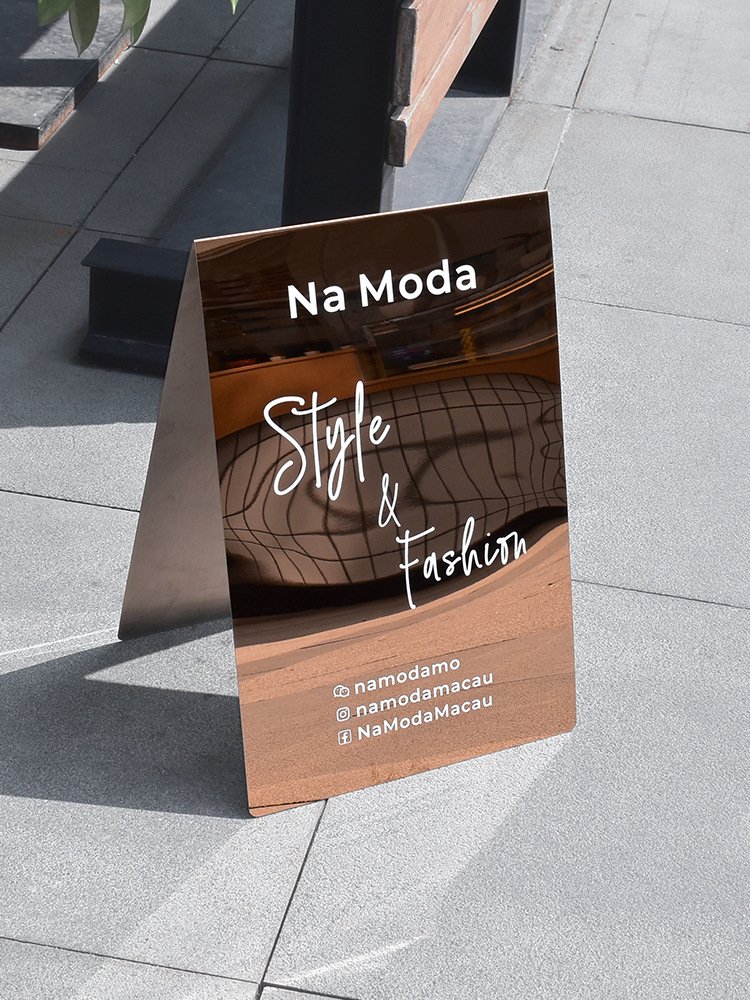 customized logo Popular Acrylic Mirror advertising decorate decorative mirror Desktop display