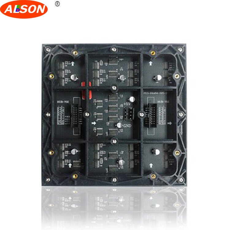 P3 indoor LED matrix panel, 64x64 display for advertising signage, a full-color RGB programmable screen module (192x192 mm)