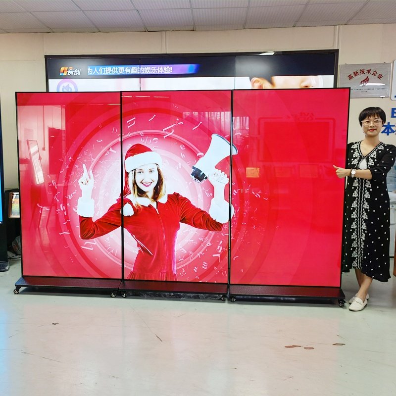 100" 85" 75" 4k monitors totem led/LCD display smart board kiosk stands Advertising screen digital signage and displays for mall