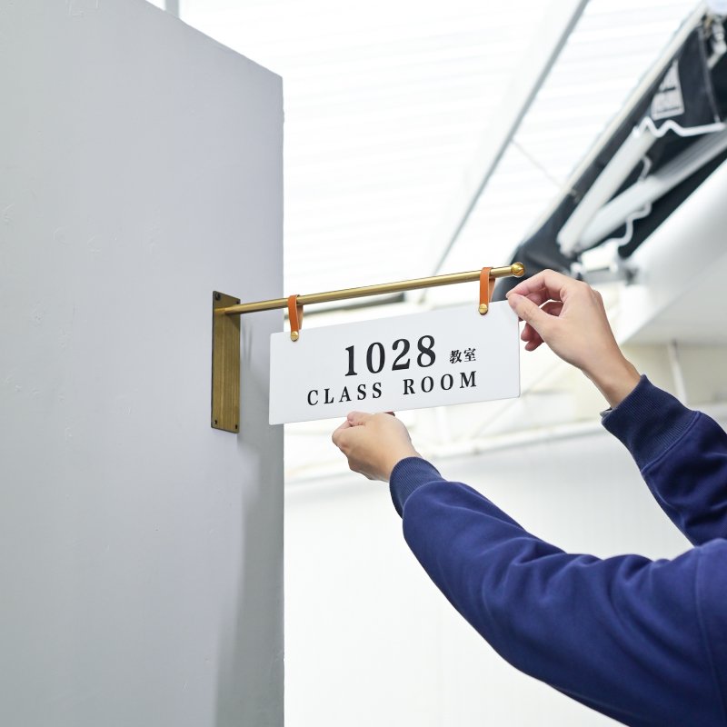 Double sided side hanging metal sign door signs, customized door signs, studio door signs and advertising boards