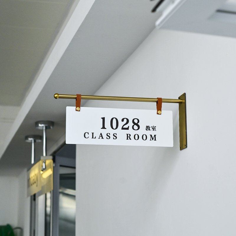 Double sided side hanging metal sign door signs, customized door signs, studio door signs and advertising boards