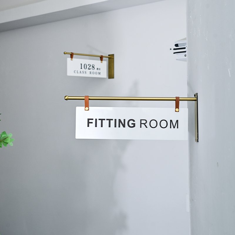 Double sided side hanging metal sign door signs, customized door signs, studio door signs and advertising boards