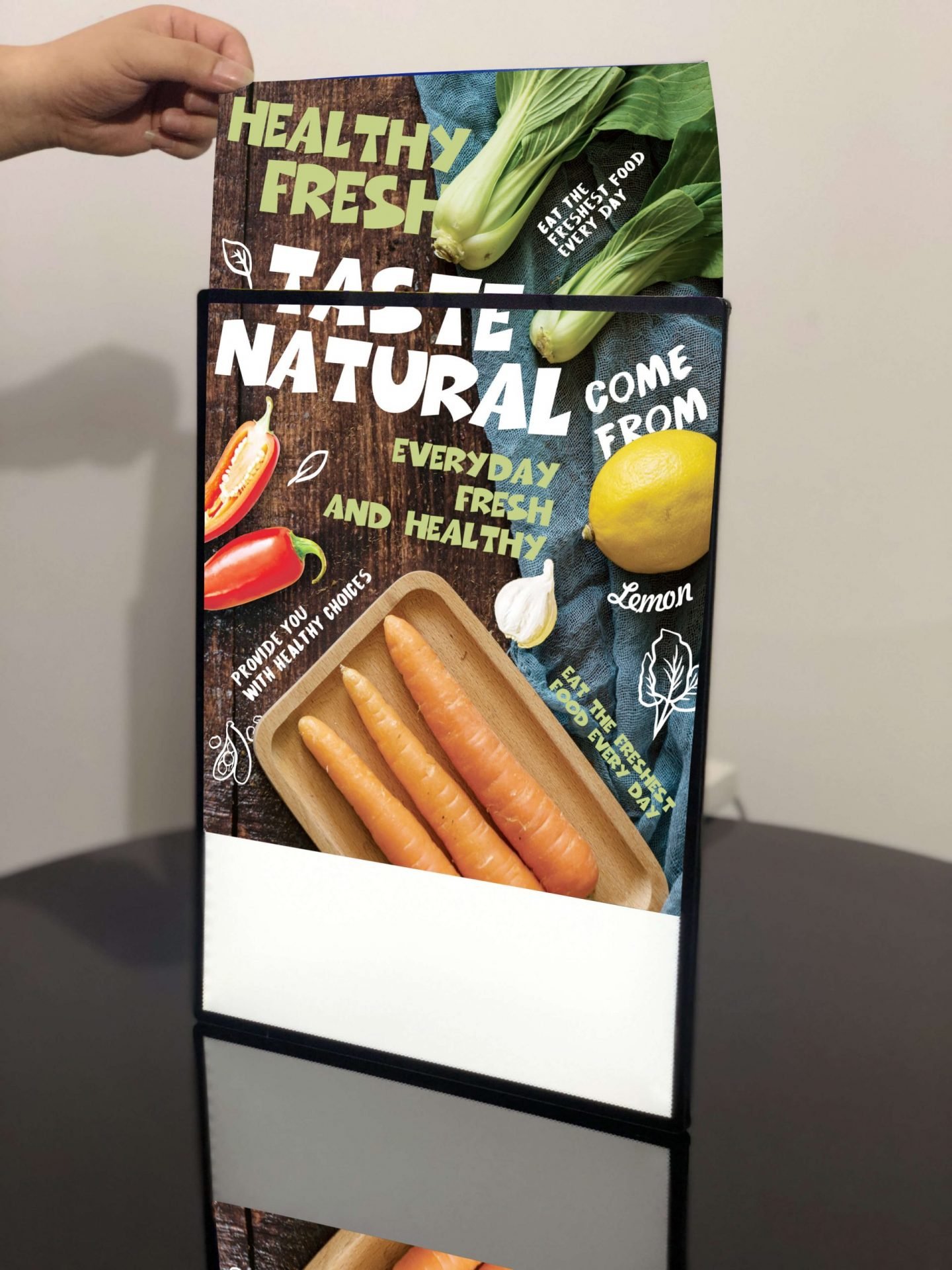 Ultra Slim A1 A2 Led Restaurant Menu Board Advertising Poster Display Aluminum Frame Led Glass Light Box