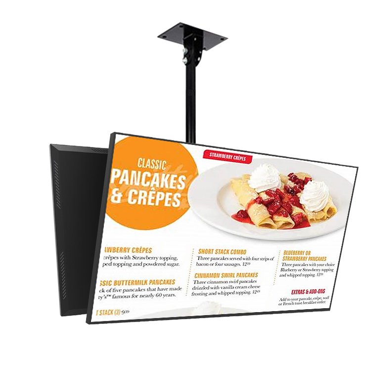 32 43 55 inch restaurant digital menu board 2K 4K android WiFi advertising digital signage