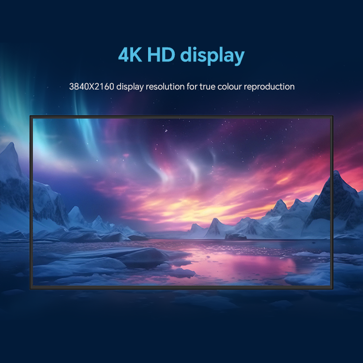 4k wall mounted advertising machine android 9.0 horizontal and vertical 16:9 lcd advertising screen 55 inch lcd digital signage