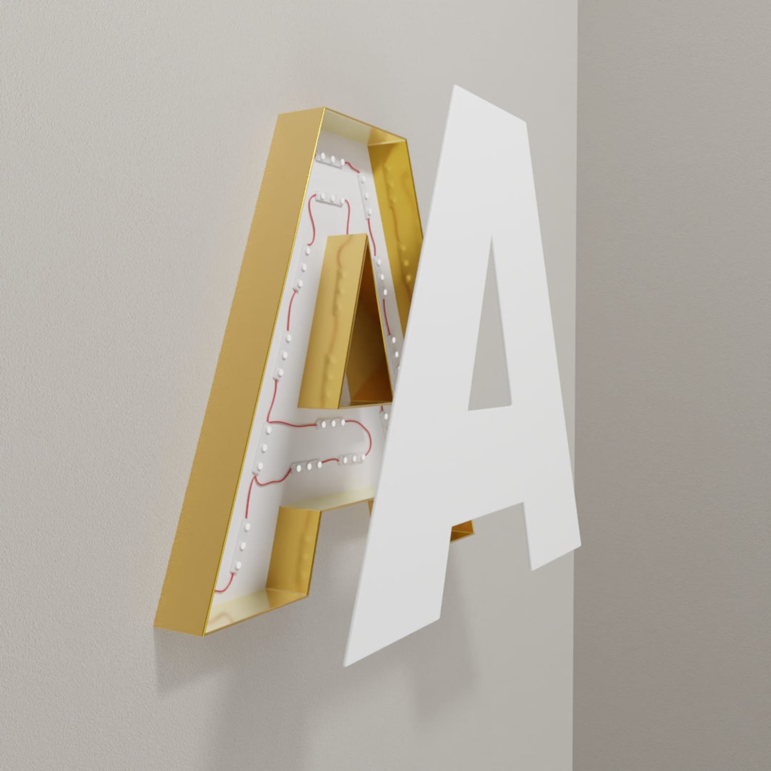 Custom 3D LED Backlit Sign Office Designs Letter Signage Wall Metal Illuminated Logo Board for Shops Outdoor Restaurant Sign