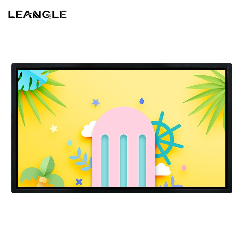 43 49 55 65 Inch wall mounted indoor infrared touch LCD monitor FHD advertising player wall digital signage and display