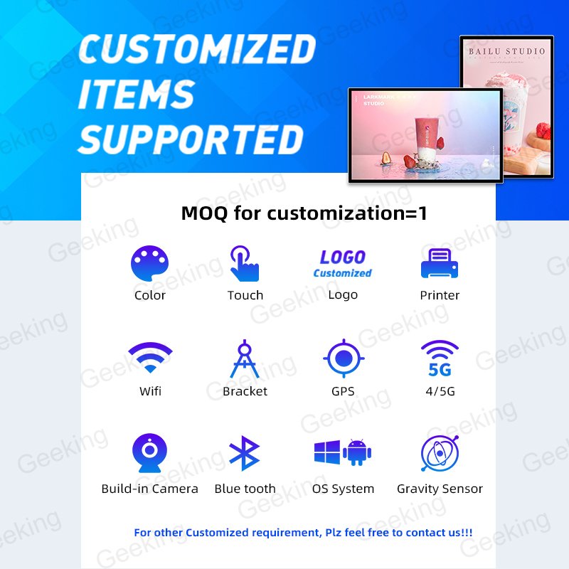 Wholesale 49 inch Wall mounted indoor advertising player Wifi Android no touch lcd screen digital signage advertising screens