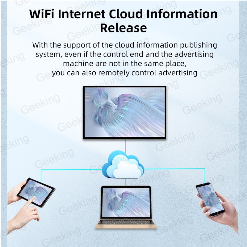 Wholesale 49 inch Wall mounted indoor advertising player Wifi Android no touch lcd screen digital signage advertising screens