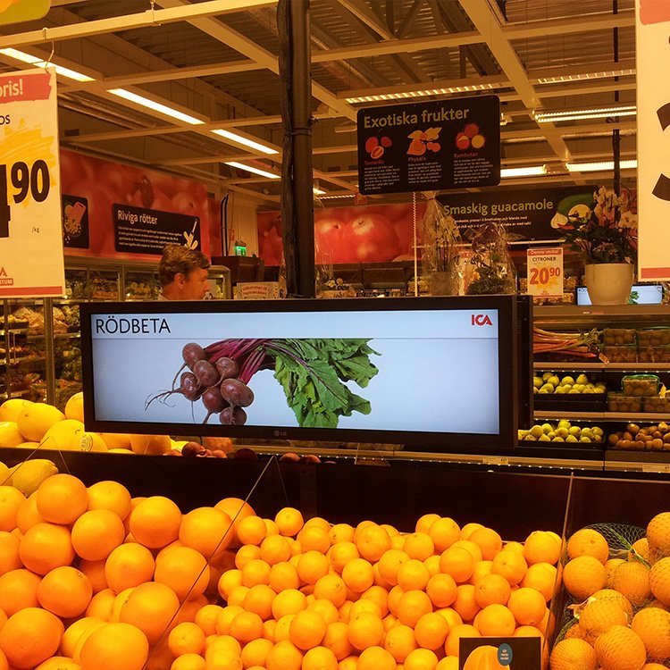 Supermarket Advertising Player Tag Stretched Advertising Display Screen Ultra Wide Stretched Bar LCD Monitor
