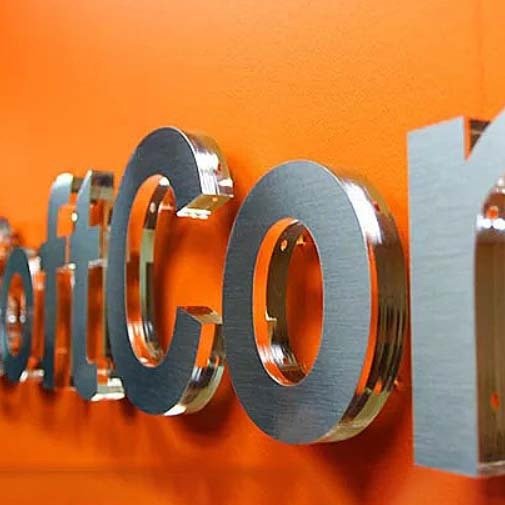 Outdoor Acrylic Sign Name Board Wall-Mounted Alphabet Store Waterproof Advertising Sign
