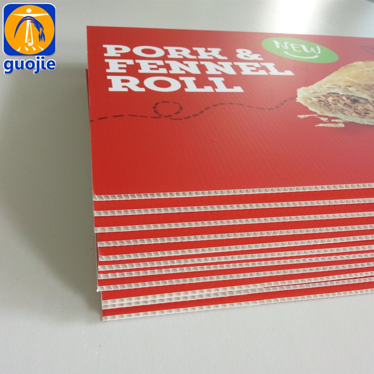 Advertising 5mm Printed Board Corrugated Plastic Signs Happy Birthday Letters Yard Sign with Stakes