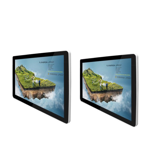 21.5" super slim wall mount 2K Full HD commercial display digital menu board digital signage lcd advertising screen