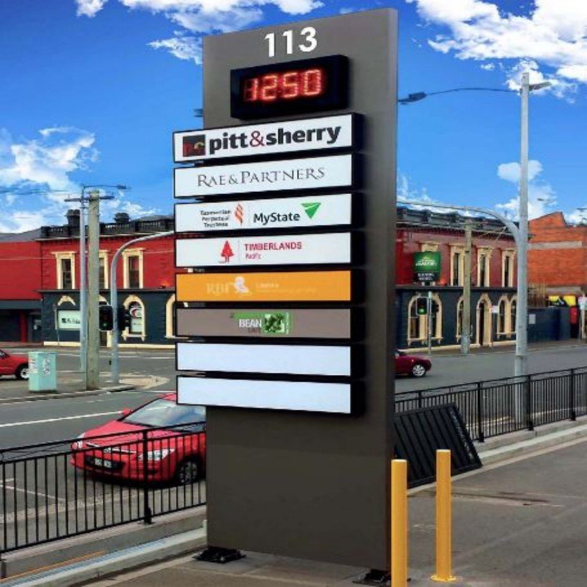 Premium Quality Commercial Building Sign Affordable Advertising Road Pylon Signs With Long Use Life And Custom Service