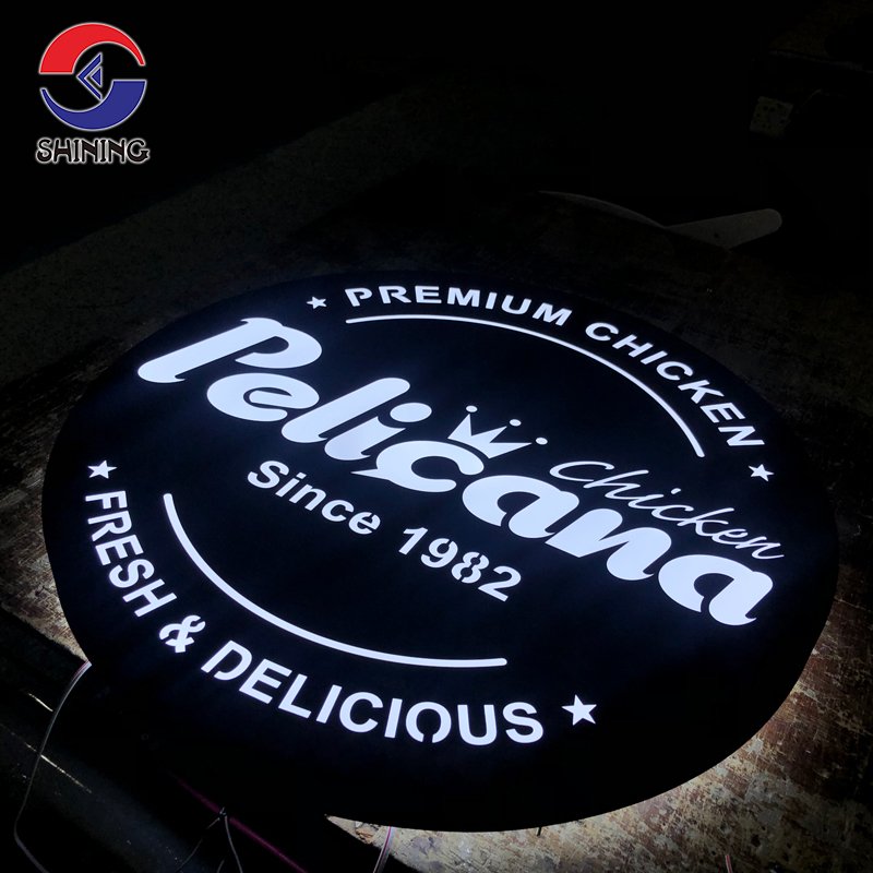 Coffee Shop Outdoor Custom Advertising Light Box Sign acrylic Double Sided Acrylic Light Box