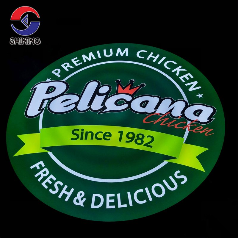 Coffee Shop Outdoor Custom Advertising Light Box Sign acrylic Double Sided Acrylic Light Box